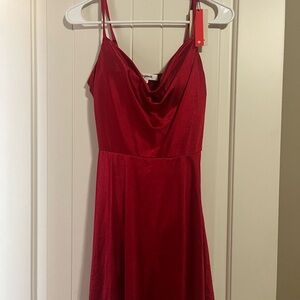 Popilush shape wear strappy cowl neck dress